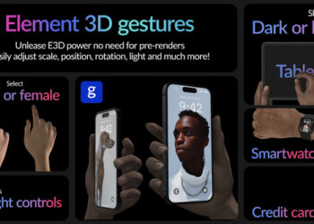 VideoHive Real Hand Gestures for Element 3D 40637428