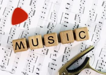 VideoHive Red Heart with Musical Notes Text Music 43645912