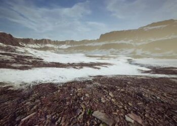 VideoHive Rocks and Hills Under the Snow 47581949
