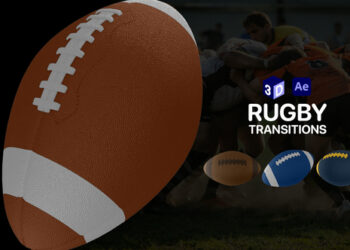 VideoHive Rugby Ball Transitions for After Effects 46947970