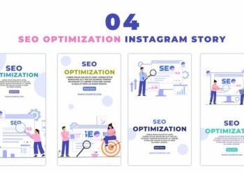 VideoHive SEO Optimization 2D Character Instagram Story 47440893