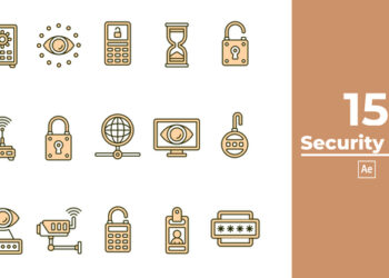 VideoHive Security Icon After Effect 46485146