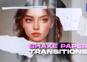 VideoHive Shake Paper Transitions 46990744