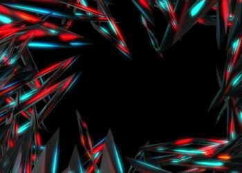 VideoHive Sharp Sparkling Needles for the Background 47468360
