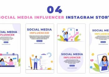 VideoHive Social Media Influencer Podcast Interviewer 2D Character Instagram Story 47439061