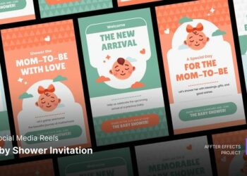 VideoHive Social Media Reels - Baby Shower After Effects Template 47165868