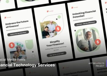 VideoHive Social Media Reels - Financial Technology Services After Effects Template 47637800