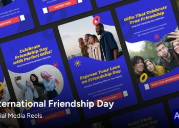 VideoHive Social Media Reels - Friendship Day Quote After Effects Template 47146307