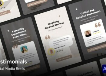 VideoHive Social Media Reels - Review Testimonials After Effects Template 47195787