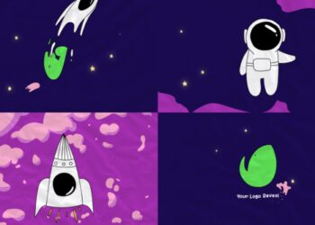 VideoHive Spaceman Logo Opener for After Effects 47420059