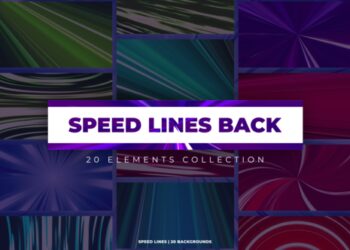 VideoHive Speed Lines Backgrounds 46889740