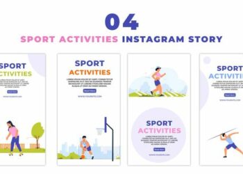 VideoHive Sports Activities Premium Vectors Instagram Story 47439316