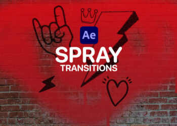 VideoHive Spray Transitions for After Effects 47519782
