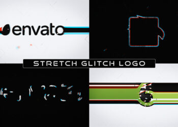 VideoHive Stretch Glitch Logo 47170846