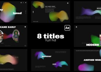 VideoHive Titles with Fluid Backgrounds 46013514