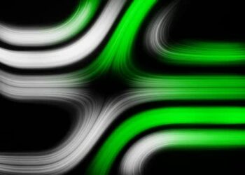 VideoHive White And Green Abstract Particle Motion Background Vj Loop In HD 47574158