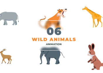 VideoHive Wild Life Animals Character Animation Scene 47390225