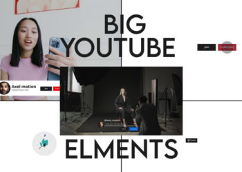 VideoHive Youtube Big Elements 47361067