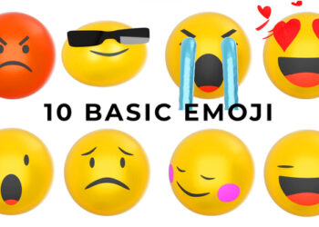 VideoHive 10 Basic Emoji 47721631