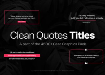 VideoHive 15 Clean Quotes Text Titles 47600499