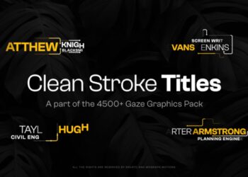 VideoHive 25 Clean Stroke Titles 47530147