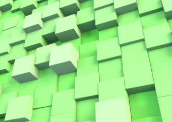 VideoHive 3D Cube Background Green 47547853