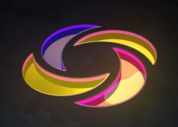 VideoHive 3D Neon Glass Logo Reveal 47708907