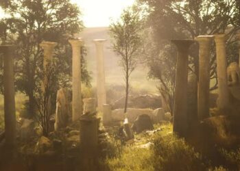 VideoHive Ancient Roman Ruins with Broken Statues 47581290