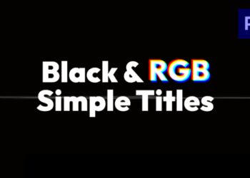 VideoHive Black RGB Simple Titles 46940477