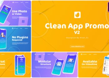VideoHive Clean App Promo V2 I MOGRT 46326014