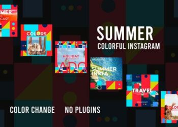 VideoHive Colorful Instagram Post 2 46894377