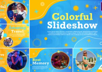 VideoHive Colorful Slideshow I MOGRT 45792526