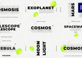 VideoHive Cosmos White Titles 47559469