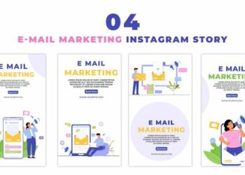 VideoHive Creative E Mail Marketing 2D Character Instagram Story 47454138