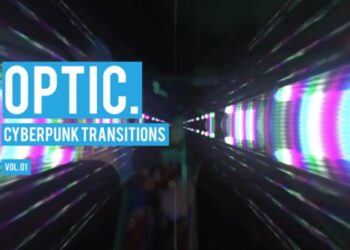VideoHive Cyberpunk Optic Transitions Vol. 01 47700512