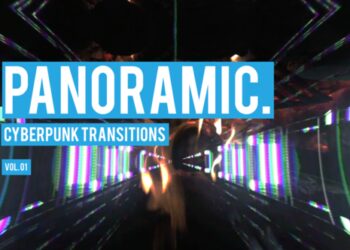 VideoHive Cyberpunk Panoramic Transitions Vol. 01 47700539