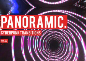 VideoHive Cyberpunk Panoramic Transitions Vol. 02 47700542