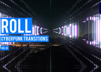 VideoHive Cyberpunk Roll Transitions for Premiere Pro Vol. 01 47728251