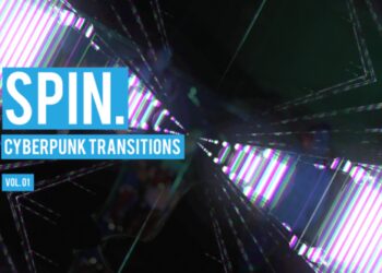VideoHive Cyberpunk Spin Transitions Vol. 01 47700484