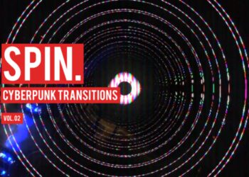 VideoHive Cyberpunk Spin Transitions Vol. 02 47700500