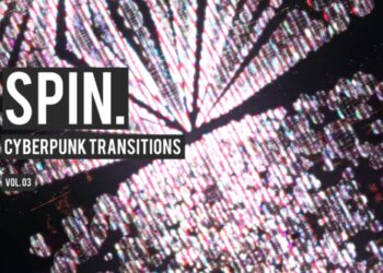 VideoHive Cyberpunk Spin Transitions Vol. 03 47700504