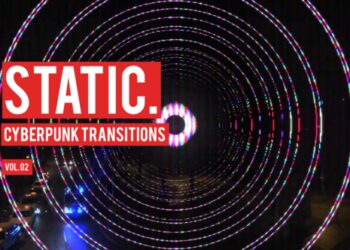 VideoHive Cyberpunk Static Transitions Vol. 02 47700437