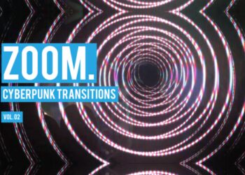 VideoHive Cyberpunk Zoom Transitions Vol. 02 47700380