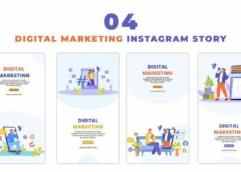 VideoHive Digital Marketing 2D Character Instagram Story 47450951