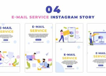 VideoHive E-Mail Service Eye Catching Premium Vector Instagram Story 47454158