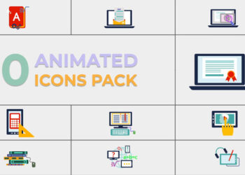 VideoHive Education Icons Pack for After Effects 47548054
