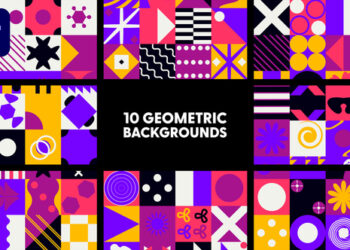 VideoHive Geometric Backgrounds 47709910