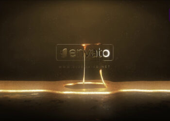 VideoHive Gold Liquid Logo 47522587