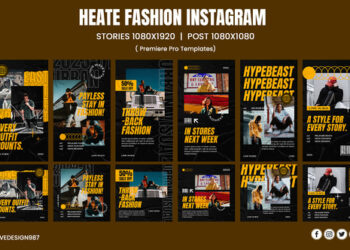 VideoHive Heate Fashion Instagram Template | MOGRT Files 47426680