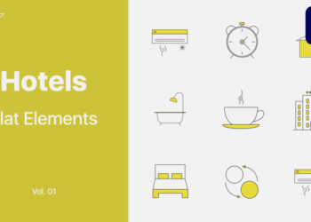 VideoHive Hotels Icons for Premiere Pro Vol. 01 47502441